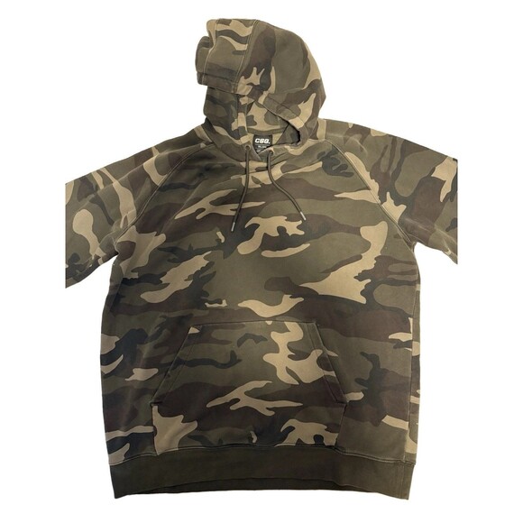 CSG Other - CSG Men's Green Camo Fleece Pullover Hoodie 3XL Big & Tall Pockets Drawstring